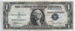 1935 C ONE DOLLAR SILVER CERTIFICATE   $1 BLUE SEAL  
