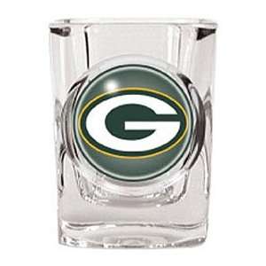 Green Bay Packers Square Shot Glass   2 oz. Sports 