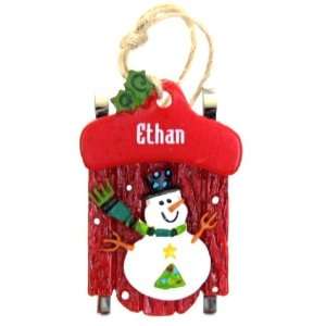  Ganz Personalized Ethan Christmas Ornament: Home 