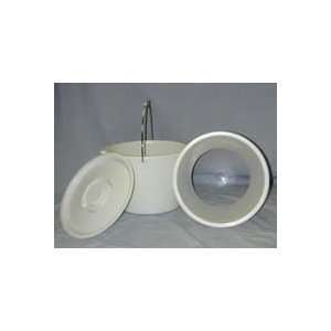   Pail Set For Commode With Handles Liner Lid Latex Free   Model 16 7849