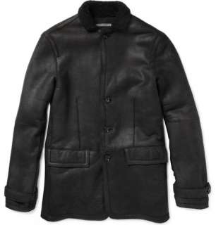   Coats and jackets  Leather jackets  Shearling Lined Suede Jacket