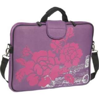 Handbags Laurex 15.6 Laptop Sleeve Purple Hibiscus Shoes 