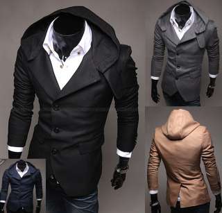 Mens Casual & Dresses Slim Fit Design Hoodie Blazer Jackets (US Size 
