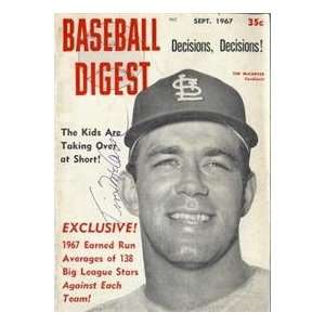 Baseball Digest 1967 autographed by Tim McCarver  Sports 
