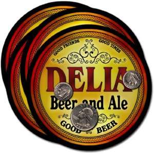 Delia, KS Beer & Ale Coasters   4pk 
