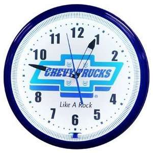 Chevy Trucks Like A Rock Neon 20 Clock Made In USA New