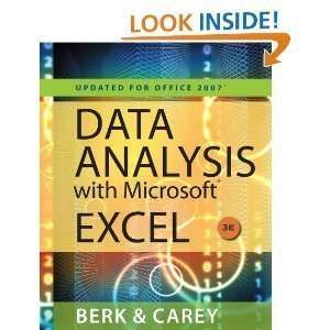 Paperback:Data Analysis with Microsoft Excel: Updated for Office 2007 