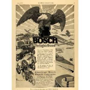   Ad Bosch Magneto Ignition Artist John E. Sheridan   Original Print Ad