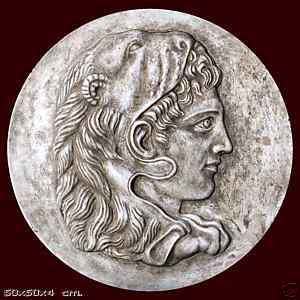 Alexander The Great. 50 cm Wallplaque Greek sculpture  