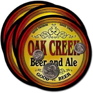  Oak Creek , WI Beer & Ale Coasters   4pk 
