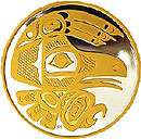 Alaska Mint Totemic Raven Gold Silver Medallion Proof Artikel im 