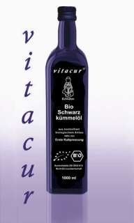 vitacur   Bio Schwarzkümmel Speiseöl aus original ägyptischem 