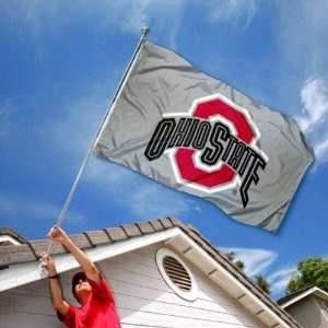  Ohio State Buckeyes OSU University Large Gray College Flag 