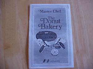   Chef Donut Bakery Instruction & Recipe Cookbook Photocopy  