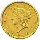 united states 1 dollar gold coin liberty head 1851 ort
