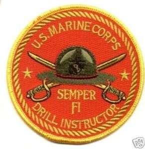US Marine Corps Semper Fi Drill Instructor 4 Patch  