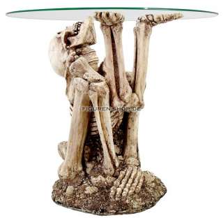 Skelett Tisch   Totenkopf   Skeleton Table Skull Fantasy Gothic  