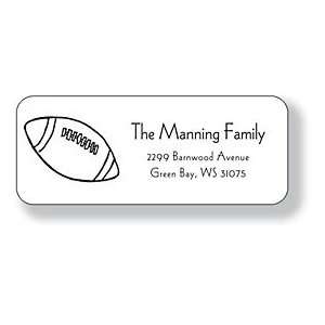   Inkwell Personalized Address Labels   Football (A 60)