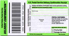 Enjoy Free USPS Shipping with Delivery Confirmation