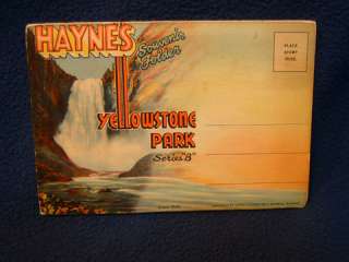 Haynes Yellowstone Park Series B album postcard  