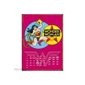  Wonder Woman Pink Logo Metal Perpetual Calendar