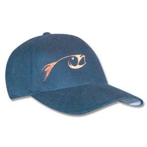  Rising Fly Fishing Flexfit Baseball Cap Navy S/M Hat 