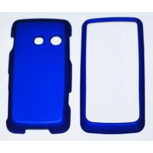  LG Rumor Touch smartphone Rubberized Hard Case   Blue 