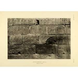  1906 Heliogravure List Shoshenk I Temple Karnak Relief 