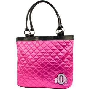  NCAA Ohio State University Pink Quilted Tote Sports 