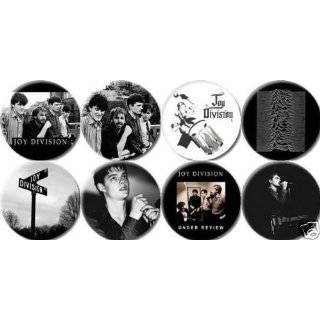 Set of 8 JOY DIVISION Pinback Buttons 1.25 Pins / Badges Ian Curtis
