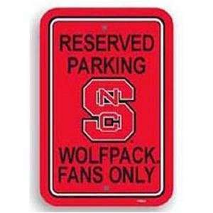  North Carolina State Wolfpack Sports Team Parking Sign 