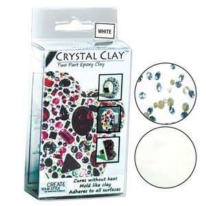  Crystal Clay 2 Part Epoxy Clay Kit W/ 36 #1028 Swarovski 