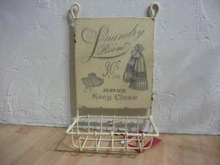 ANTIQUE STYLE REPRO~CHIC SOAP RACK Laundry room  