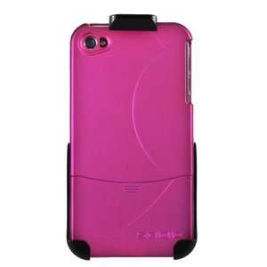 Seidio SURFACE Case and Holster Combo for iPhone 4/4S   Fuchsia (Pink)