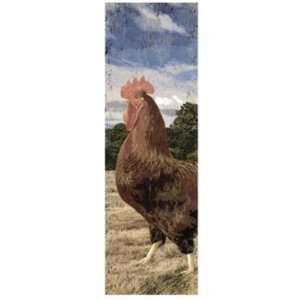 Rooster Wood Panel Wall Art:  Home & Kitchen
