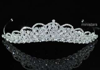 Bridal Sparkling Tiara use Swarovski Crystal T1468  