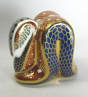 Royal Crown Derby Paperweight   Snake 1989 1992  