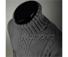 Luxury Sweater PJ Men’s Knit turtleneck Thick Winter Sweater XS S M 