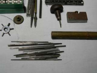LARGE LOT OF VINTAGE WATCHMAKER TOOLS DOZENS OF ITEMS  