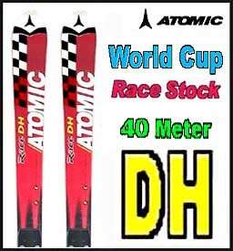 02 Atomic Race Stock DH Skis 215cm w/WC Plates NEW !  
