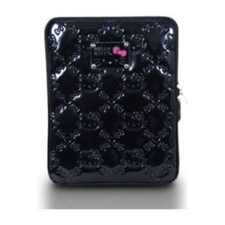 Hello Kitty Embossed Patent iPad Case  Black  