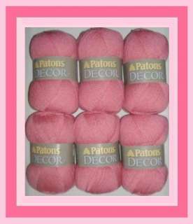 NEW Patons DECOR~WOOL Blnd~Knitting Yarn~PALE ROSE  
