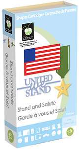Cricut Cartridge Military Stand and Salute UNITED WE STAND  