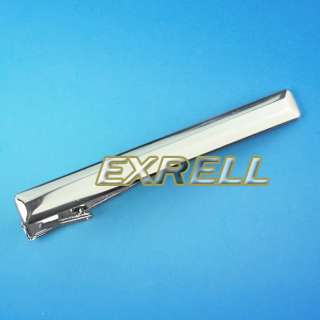New Pure Men Silver Mirror Face STAINLESS STEEL Tie Clip  