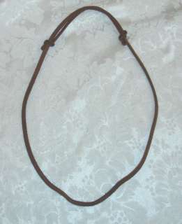 ABERCROMBIE & FITCH ADJUSTABLE BROWN LEATHER NECKLACE BRAND NEW  