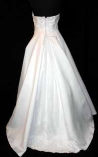   799 Casablanca White 12 Informal Wedding Ball Gown Bridal Dress  