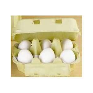 Erzi 17010   Eier, weiß (6er Pack)  Spielzeug