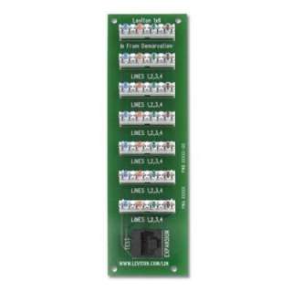 Leviton 1 X 6 Bridged Telephone Board for Compact Structured Media 