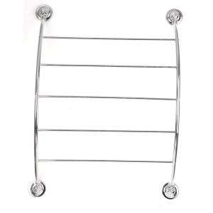 EverLoc Deluxe Curved Towel Rack inChrome with Suction Cup Application