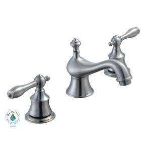   Estates 8 in. 2 Handle Low Arc Bathroom Faucet in Brushed Nickel